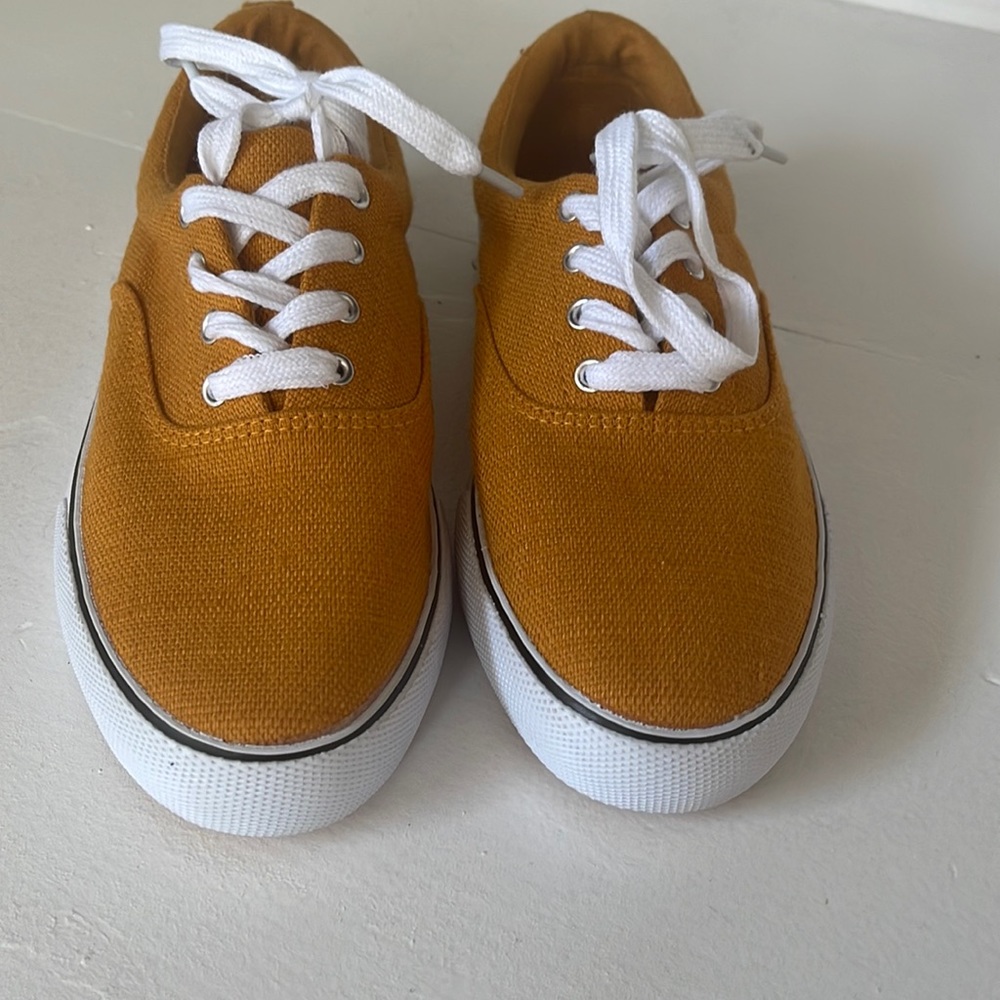 Mustard yellow shoes